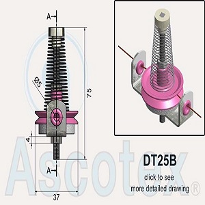 Đĩa tăng lực căng dây Ascotex DT25B – Disc Tensioner